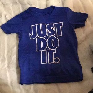 Blue Dri Fit Nike short sleeve boys tee